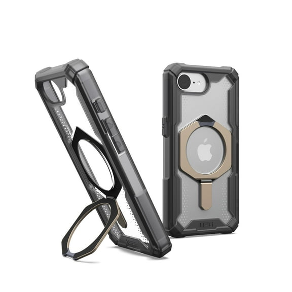 UAG iPhone 17e / iPhone 16e Case with Built-in Kickstand Plasma XTE - Compatible with MagSafe Rugged Military Grade Drop Proof Protective Cover, Ash/Titanium