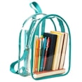 thumbnail image 1 of UALSRZL Clear Backpack, Heavy Duty PVC Transparent School Bag with Reinforced Strap, Large Capacity Bags for Stadium Events College Sport, Green, 1 of 7