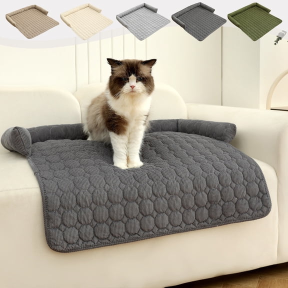 UALSRZL Dogs/Cats Bed Mats, Dog Pad Couch Cover Washable Removable, 30"x30" Non-Slip Pet Mat for Small, Medium and Large Dogs and Cats, Dark Gray