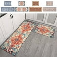 thumbnail image 1 of UALSRZL Kitchen Mats for Floor, 2 Piece Kitchen Rugs Cushioned Anti-fatigue, Non-Slip Standing Runner Rug Waterproof for Front Sink Laundry, Blue, 1 of 7