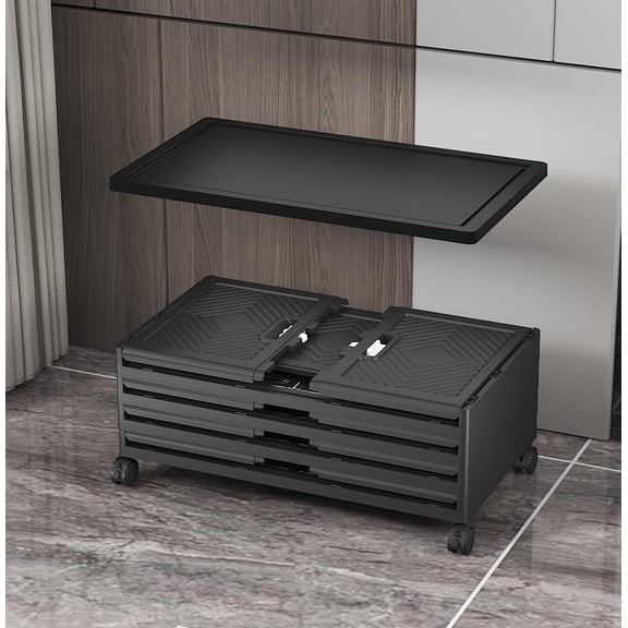 UAMFURI Extra Large Replacement Lids, Compatible with UAMFURI 120QT Storage Bins, Black, 2 Pack
