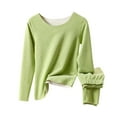 thumbnail image 1 of UAMVSH 2 Sets Thermal Underwear Set for Women Long Sleeve Base Layer Top and Bottom Pajama Loungewear, 1 of 7