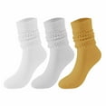 thumbnail image 1 of UAMVSH 3 Pack Womens Slouch Socks Thick Long Knee High Socks Ribbed Knit Scrunch Socks for Winter, 1 of 7