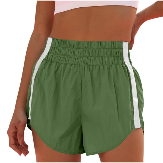 UAMVSH Active Shorts for Women High Waist Gym Athletic Train Shorts Soft Lightweight Summer Running Workout Track Shorts