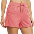 thumbnail image 1 of UAMVSH Active Shorts for Women Running Workout Wide Leg Shorts Summer Drawstring Basic Elastic Waist Athletic Shorts with Pockets, 1 of 4