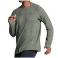 thumbnail image 1 of UAMVSH Athletic Shirts for Men Long Sleeve Sun Protection Running Workout Gym T-Shirts with Thumb Hole Soft Fishing Hiking Active Tops(Medium,Green), 1 of 7