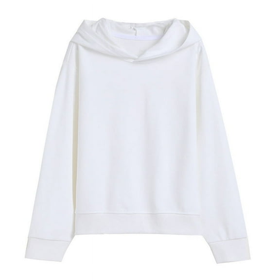 UAMVSH Baby Girls Boys Clothes Long Sleeve Pullover Hooded Sweatshirt Basic Solid Tops Fall Winter Outfit for Toddler