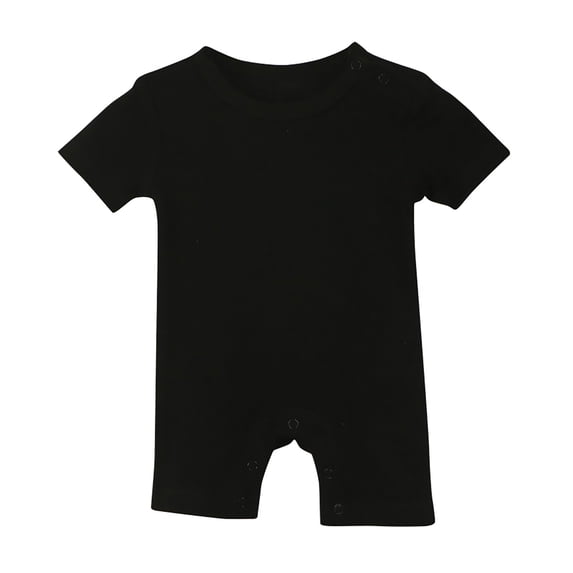 UAMVSH Baby Summer Clothes Newborn Short Sleeve Romper Infant Cotton Crew Neck Jumpsuit One-Piece Outfit for Boys Girls