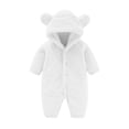 thumbnail image 1 of UAMVSH Baby Winter Clothes Newborn Infant Fleece Jumpsuit with Ears Long Sleeve Hooded Romper Warm Outwear Snowsuit for Boys Girls, 1 of 6