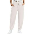 thumbnail image 1 of UAMVSH Baggy Jogger Pants for Women Lightweight High Waist Harem Pant Trendy Vintage Vacation Work Lounge Pants with Pockets(Medium,White), 1 of 7