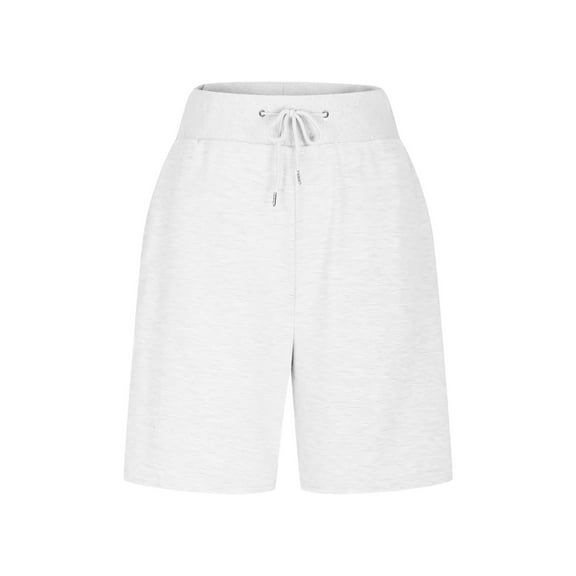 UAMVSH Bermuda Shorts for Women High Waist Stretch Casual Bottoms Knee Length Summer Athletic Short with Pockets