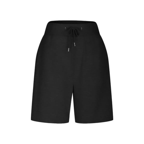 UAMVSH Bermuda Shorts for Women High Waist Stretch Casual Bottoms Knee Length Summer Athletic Short with Pockets