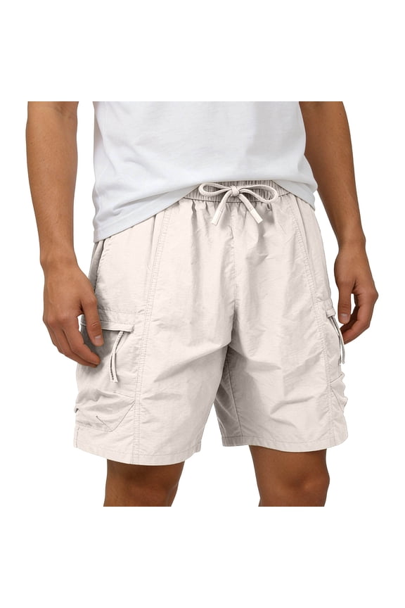 Big and Tall Athletic Shorts for Men Casual Drawstring Elastic Waist Shorts Outdoor Hiking Cargo Shorts with Multi Pockets