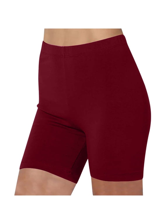 Biker Shorts for Women High Waisted Fitness Running Shorts Lightweight Soft Cotton Workout Yoga Shorts Gym Clothes