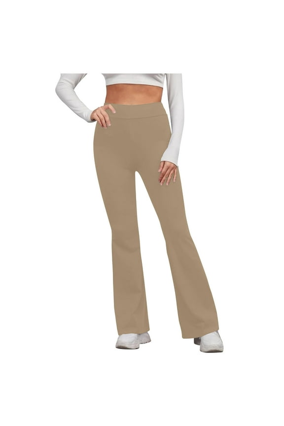 Bootcut Yoga Pants for Women Trendy Seamless Workout Gym Pants High Waisted Bell Bottom Yoga Leggings