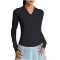 thumbnail image 1 of UAMVSH Cropped Jackets for Women UPF 50+ Sun Protection Slim Fit Pockets Hooded Shirts Trendy Zipper Running Hoodie with Thumb Hole(Medium,Black), 1 of 4