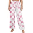thumbnail image 1 of UAMVSH Flannel Pajama Pants for Women Print Fuzzy Warm Winter Wide Leg Sleep Pants Comfy Elastic Waist Fleece Sleepwear with Pockets, 1 of 5