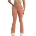 thumbnail image 1 of UAMVSH Flare Leggings for Women Elastic High Waisted Bootcut Yoga Pants Casual Slim Fit Butt Lifting Athletic Running Tights, 1 of 7