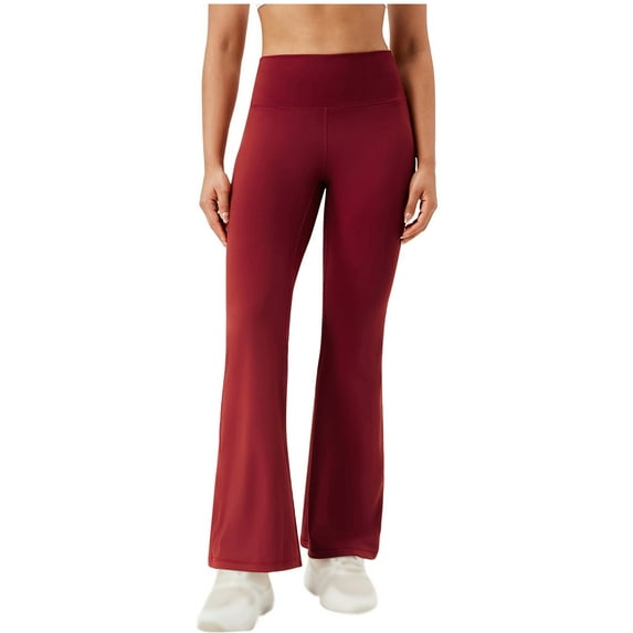 UAMVSH Flared Leggings for Women Stretchy High Waist Yoga Athletic Bootcut Pants Casual Butt Lifting Gym Workout Bell Bottom Pants