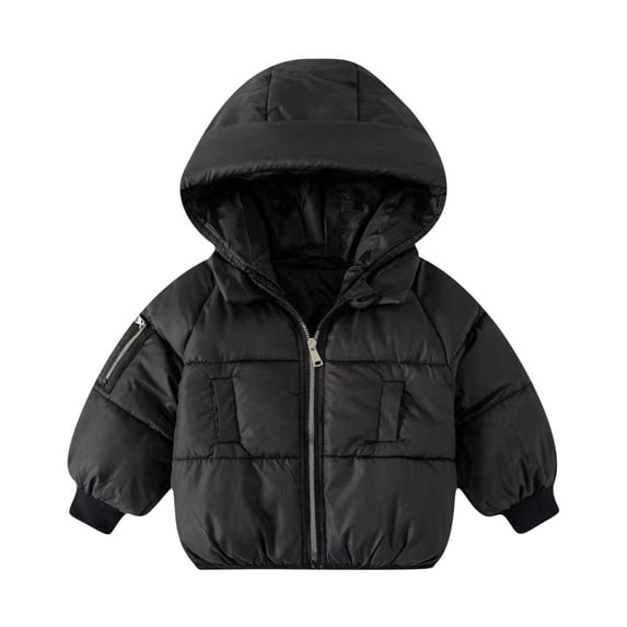 UAMVSH Infant Baby Clothes Puffer Jacket Winter Coats for Baby Infant Full Zip Warm Hooded Jacket Clothes Ouffits