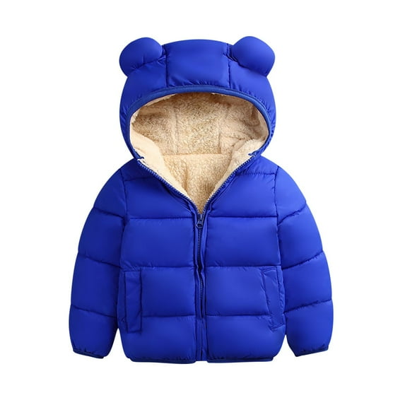 UAMVSH Infant Newborn Clothes Baby Winter Coat Windproof Outerwear for Toddler Boy Girl Hooded Jacket Warm Fleece Snowsuit