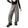 thumbnail image 1 of UAMVSH Lightweight Sweatpants for Kids Fashion Striped Cinch Bottom Jogger Pants with Pockets Thin Running Athletic Pants(7-8 Years,Gray), 1 of 7