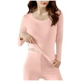 thumbnail image 1 of UAMVSH Long Sleeve Thermal Tops for Women Fleece Lined Shirt Crew Neck Base Layer Underwear for Cold Weather, 1 of 3