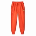 thumbnail image 1 of UAMVSH Men's Joggers Sweatpants Classic Sport Gym Cinch Bottom Athletic Pants Basic Drawstring Long Cuff Leg Fall Pants with Pockets(SmallOrange), 1 of 3