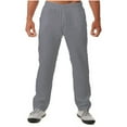 thumbnail image 1 of UAMVSH Men's Lightweight Cotton Linen Pants Casual Beach Vacation Trousers Drawstring Loose Fit Drawstring Pants with Pockets(XX-LargeGray), 1 of 7