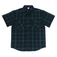 thumbnail image 1 of UAMVSH Men's Plaid Button Down Shirts Short Sleeve Casual Stylish Tops Summer Collared Work Shirts Streetwear with Two Pockets, 1 of 4