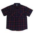 thumbnail image 1 of UAMVSH Men's Plaid Button Down Shirts Short Sleeve Casual Stylish Tops Summer Collared Work Shirts Streetwear with Two Pockets, 1 of 4