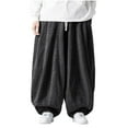 thumbnail image 1 of UAMVSH Men's Plus Size Jeans Vintage Wide Leg Stylish Casual Denim Pants Loose Fit Streetwear Trousers Pants with Pockets Fall Fashion(5X-Large,Black), 1 of 7