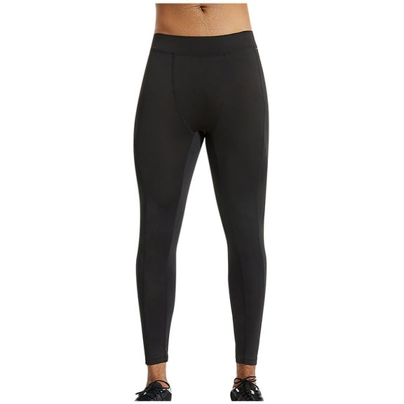 UAMVSH Men's Workout Leggings with Pockets Stretchy Skinny High Waist Athletic Yoga Pants Slim Fit Gym Running Sweatpants(3X-LargeBlack)