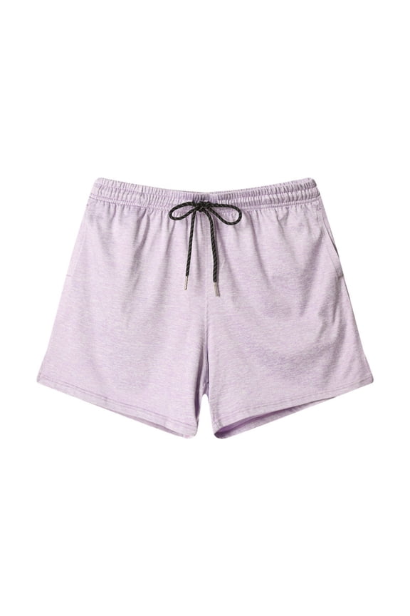 Mens Athletic Shorts Quick Dry Side Split Gym Workout Shorts Summer Drawstring Elastic Waist Casual Shorts with Pockets