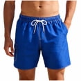 thumbnail image 1 of UAMVSH Mens Casual Shorts Summer Beach Shorts Breathable Quick Dry Elastic Waist Drawstring Cargo Shorts with Multi Pockets, 1 of 7