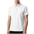 thumbnail image 1 of UAMVSH Mens Golf Shirt Short Sleeve Elastic Performance T-Shirt Casual Breathable Moisture Wicking Collared Tops for Workout Athletic, 1 of 6
