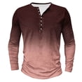 thumbnail image 1 of UAMVSH Mens Gradient Henley Neck Shirts Fashion Long Sleeve T-Shirts Casual Button down Vacation Tops Slim Fit Muscle Pullover(5X-Large,Multicolor 8), 1 of 4