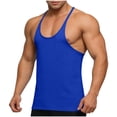 thumbnail image 1 of UAMVSH Mens Workout Tank Tops Fitness Sleeveless Muscle Shirts Quick Dry Y-Back Tops Moisture Wicking Breathable Crewneck Tees, 1 of 7