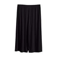 thumbnail image 1 of UAMVSH Modal Pajama Capris for Women Slack Palazzo Plus Size Lounge Capri Pants Basic Wide Leg Elastic Waist Summer Sleep Cropped Pants, 1 of 5