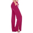 thumbnail image 1 of UAMVSH Modal Pajama Pants for Women Comfy Yoga Lounge Pants with Pockets Side Slit Elastic Waist Drawstring Sleep Pants, 1 of 6
