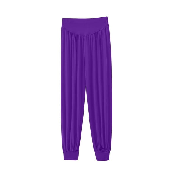 UAMVSH Modal Pajama Pants for Women Soft Cinch Bottom Summer Lounge Pants Pleated Front High Waist Stretchy Long Sleep Bottoms