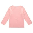 thumbnail image 1 of UAMVSH Modal Pajama Shirts for Kids Lightweight Fall Thin Longs Sleeve Casual Pullover Lounge Tops Boys Girls Solid Color Sleep T-Shirts(11-12 Years,Pink), 1 of 5
