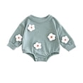 thumbnail image 1 of UAMVSH Newborn Girl Clothes Infant Baby Cute Embroidered Romper Jumpsuit Spring Fall Outfits Crewneck Long Sleeve Bodysuit, 1 of 6