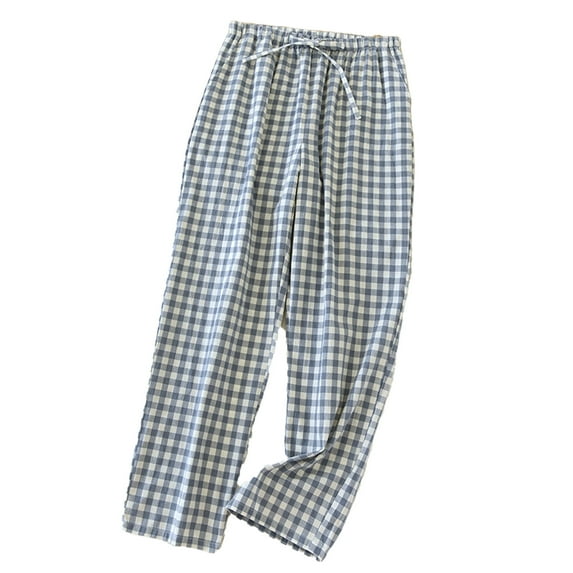 UAMVSH Pajama Pants for Women Drawstring Sleep Bottoms Loungewear Plaid Stretch Comfy Pjs Lounge Pants