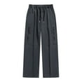 thumbnail image 1 of UAMVSH Plus Size Cargo Pants for Men Lightweight Zipper Pockets Sweatpants with Drawstring Soft Running Casual Athletic Pants(3X-Large,Dark Gray), 1 of 3