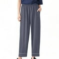 thumbnail image 1 of UAMVSH Plus Size Pajama Pants for Women Comfy High Elastic Waist Sleep Pants With Pockets Summer Lightweight Basic Long Lounge Pj Bottoms, 1 of 6