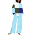 thumbnail image 1 of UAMVSH Plus Size Sweatsuit 2 Piece Outfits for Women Oversized Printed Sweatshirts and Palazzo Wide Leg Pants Lightweight Lounge Sets(XX-LargeSky Blue 1), 1 of 5