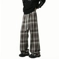 thumbnail image 1 of UAMVSH Plus Size Wide Leg Pants for Men Fashion Vintage Classic Printed Graphic Lounge Pants with Pockets Loose Fit Streetwear Pants(Large,Coffee 5), 1 of 4