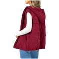 thumbnail image 1 of UAMVSH Quilted Vest Women Casual Sleeveless Hooded Zip Up Jacket Comfy Soft Warm Coats with Pockets Trendy Fall Clothes, 1 of 6