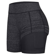 JOSEPH POHLE; MICHAEL GIERENS UAMVSH Running Shorts for Women Gym Yoga Stretch High Waist Workout Shorts Soft Legging Tennis Athletic Long Biker Shorts with Pockets